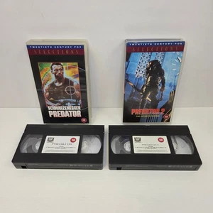 Predator 1987 VHS + Predator 2 The Ultimate Hunter 1990 VHS - Imagen 1 de 7