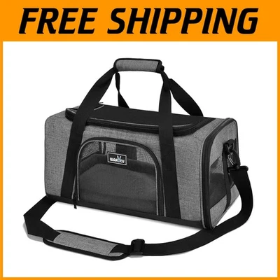 TSA Approved Pet Carrier for Small Dogs & Cats with 3 Entrances & 5 Mesh Windows - Image 1 of 4