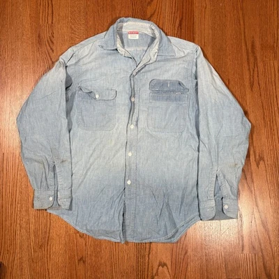 Vintage 50s Big Mac Penneys Chambray Work Shirt - Image 1 of 4