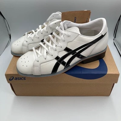 Zapatos de Levantamiento de Pesas ASICS 1163A006 Blanco/Rojo/Azul Gamuza Cuero EE. UU. Talla 2E Foto 1 de 4