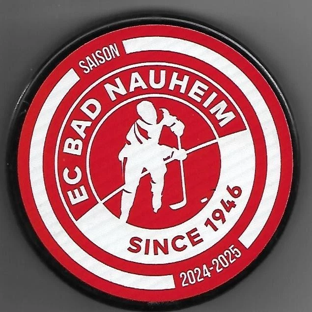 Eishockey Puck  EC BAD NAUHEIM ROTE TEUFEL    DEL NHL  - Bild 1 von 1