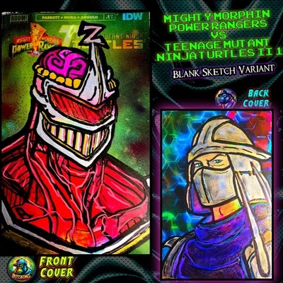 MMPR vs TMNT II #1 - Arte de portada y contraportada personalizado de Bosskong 1 de 1 Foto 1 de 3