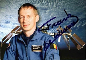 Original Autograph Frank de Winne ESA Astronaut // Autogramm Autograph si 338554 - Picture 1 of 2