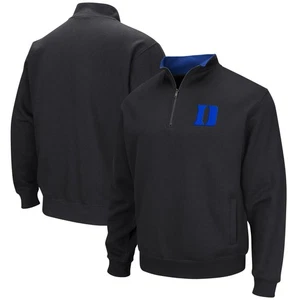 Men's Colosseum Black Duke Blue Devils Tortugas Quarter-Zip Top - Picture 1 of 3