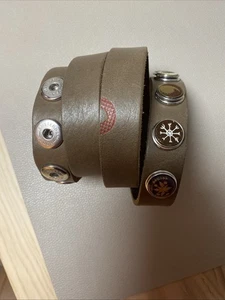 Noosa Amsterdam Gürtel verstellbar 90 cm Embossed Light Brown Inclusive 5 Chunks - Bild 1 von 4