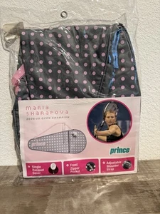 Borsa copri racchetta singola tennis Prince Maria Sharapova grigio rosa con pois - Foto 1 di 7