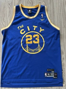 VTG NBA Warriors Jason Richardson Reebok Jersey Swingman The City HWC 1966-67 XL - Picture 1 of 3