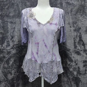 Spencer Alexis Women Mixed Media Lace Small Y2K Fairy Romance Whimsical Boho - Picture 1 of 18