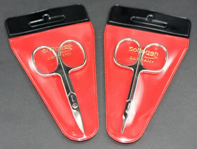 SOLINGEN GERMANY Nagelschere + Nagelhautschere mit Turmspitze Qualität Solingen gebogen im Set