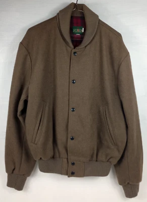 J Crew Vintage Pure Virgin Wool Flannel Lined M Button Up Jacket Canada - Image 1 of 4
