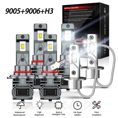 Kit de faros antiniebla altos/bajos LED 20000LM para Nissan 300ZX 1990-1996 Foto 1 de 4