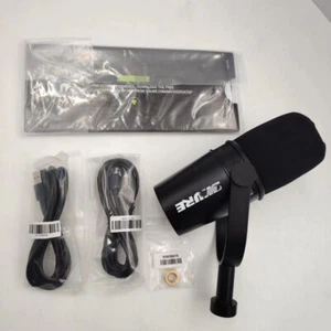 MV7 Cardioid Dynamic Vocal / Broadcast Microphone USB & XLR Outputs Black New - Picture 1 of 7