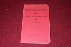 Chicago Burlington & Quincy Railroad Radio General & Operating... - 1947 - Picture 1 of 4