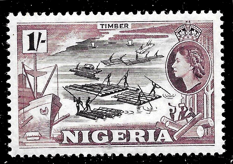 Nigeria SC#87 1953, industria de la madera MNH** envío en muy buen estado original Foto 1 de 1
