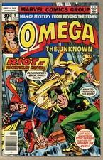 Omega The Unknown #9-1977 fn/vf 7.0 1st full appearance of the 2nd Foolkiller