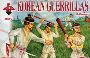 REDBOX 1:72 RB72013 16TH-17TH CENTURY KOREAN GUERRILLAS-48 FIGURES (TAN) - Picture 1 of 2