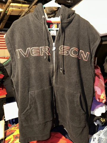 REEBOK ALLEN IVERSON I3 LIMITED EDITION FLEECE BASKETBALL JACKET/VEST: LARGE Cover