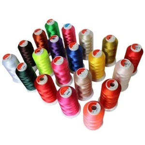4000/1300 Yards Sewing Thread Double Strand Tassel Threads Dyed Embroidery Floss - Picture 1 of 36