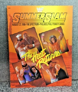 WWF Summer Slam The Heat Returns Souvenir Program 1990 Spectrum Philadelphia - Picture 1 of 4