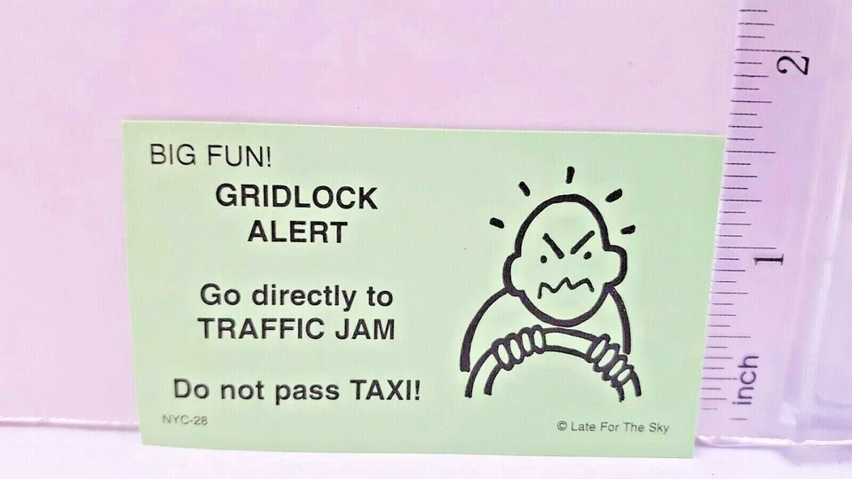 Juego Monopoly Jr. - ALERTA GRIDLOCK IR DIRECTAMENTE A LA TARJETA DE REEMPLAZO DE ATASCOS DE TRÁFICO Foto 1 de 1