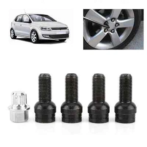 5pcs Locking Wheel Nuts Bolts Sets Security Key for AUDI A3 A4 A5 Bora M14x1.5 - Picture 1 of 7