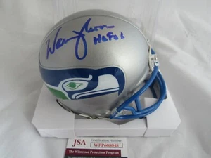 Seattle Seahawks Warren Moon Signed Autograph Mini Helmet JSA Witness HOF 06 - Picture 1 of 3