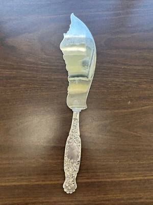 Cuchillo para rebanadas de helado de plata esterlina Whiting Heráldic 1880 Armour 10 5/8" 181G Foto 1 de 4