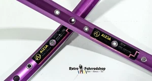 Alesa 6017 Purple MTB 36h Felgen 470g BJ 1992 559x17 2stk Top Zustand 26" RAR - Picture 1 of 12