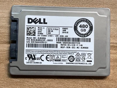 Dell PM863 1.8" Micro SATA 480GB SSD SATA 6 Gbps Enterprise Solid State Drive - Image 1 of 4