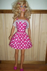 pink/white Summer DRESS clothes for 36" MY SIZE BARBIE DOLL or 38" Elsa or Anna - Picture 1 of 3