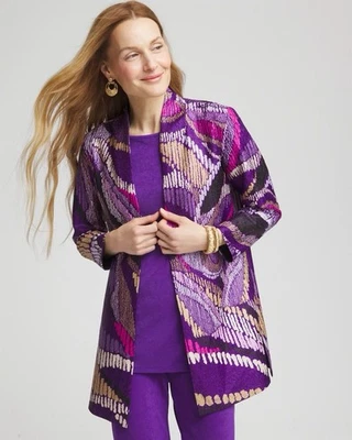 Chico's Rio Reversible Crushed Jacket XL - Image 1 of 4