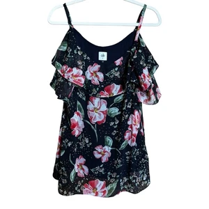 CAbi Fairytale Cold Shoulder Top Style 5220 Women Medium Multicolor Blouse - Picture 1 of 8