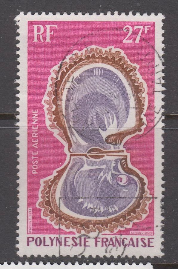 French Polynesia - 27f Pearl Diving (Used) 1970 (CV $15) - Image 1 of 1