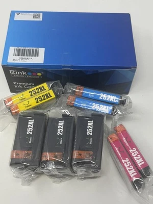 Cartuchos de tinta E-Z color y negro para Epson 252 XL WF-7110-7720-3640-3620 nuevos  Foto 1 de 4