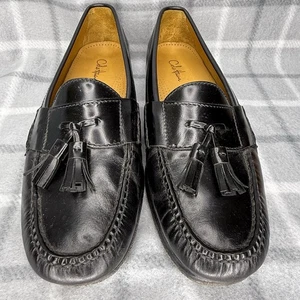 Cole Hasn’t Tassel Loafer Mens Size 9 Black Leather Shoes Slip On - Picture 1 of 11