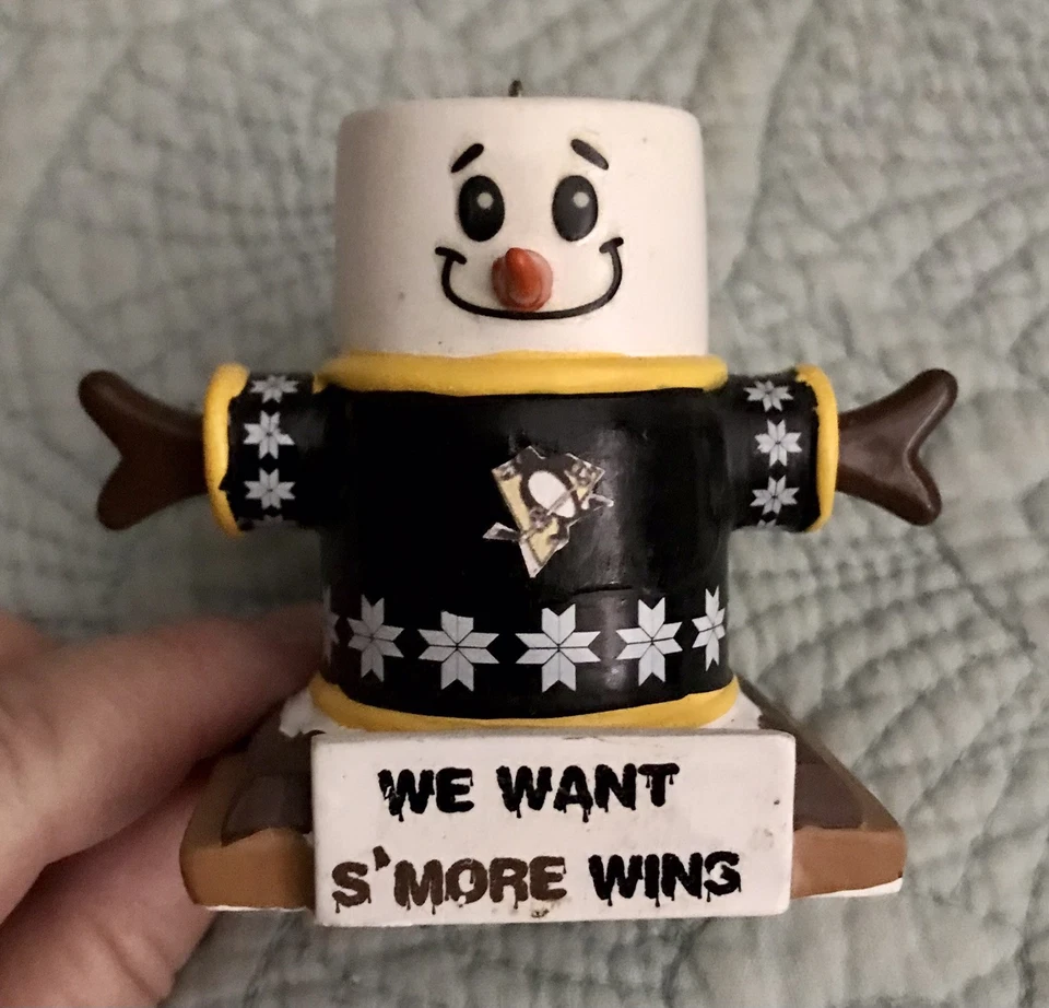 Pittsburgh Penguins Forever Collectibles S’mores muñeco de nieve adorno NHL Foto 1 de 2