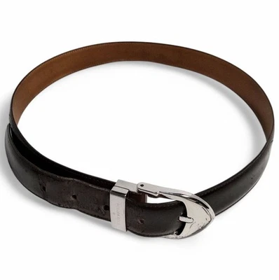 Cinturón Louis Vuitton Taiga Ceinture de cuero 97 cm para hombre plateado usado Foto 1 de 4