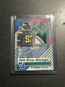 2025 Donruss - Cameron Heyward All Pro Kings Gold Patch Auto /10 Tri Color - Picture 1 of 3