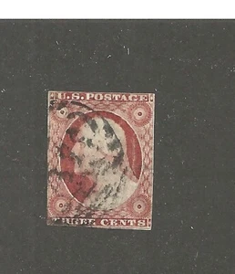 US # 10a, 3 cent brown orange, Washington, 1851, imperf, scv $65 - Picture 1 of 2