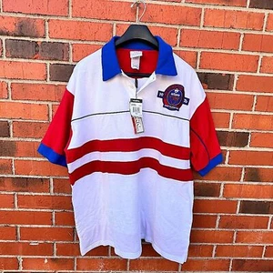 Vintage Vokal Hip Hop Y2K Nelly Rap Polo Red, White and Blue XXL - Imagen 1 de 13