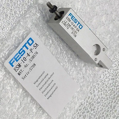 1pcs New Festo Solenoid valve cylinder ESM-10-4-P-SA - Image 1 of 3