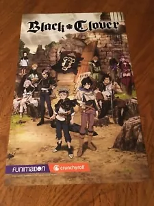 BLACK CLOVER YUKI TABATA NYCC 2017 EXCLUSIVE POSTER Anime Manga Crunchyroll Rare - Picture 1 of 3