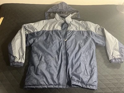 Kenpo Mens Size XL Smart Jacket Blue Polyester Lightweight With Hood - Image 1 of 4