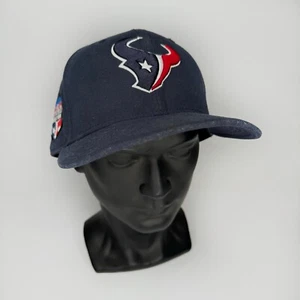 Gorra New Era Houston Texans ajustada talla 7 3/8 azul marino parche lateral horizonte - Imagen 1 de 6