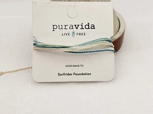 PURA VIDA Surf Rider Foundation Charm Blue Multi Corded Beach Bracelet ⛱️ - Picture 1 of 5