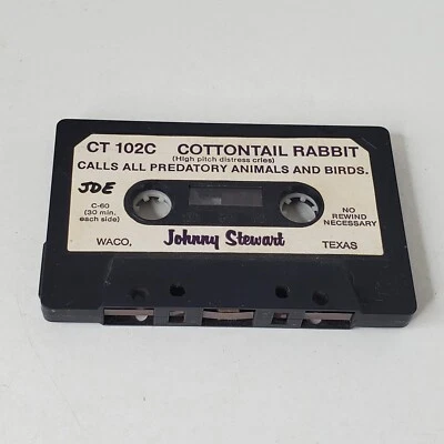 Johnny Stewart Wildlife Caller Game Cassette CT 102C Cottontail Rabbit Call - Image 1 of 3
