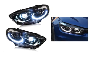 2 feux phare avant full led dynamique pour VW SCIROCCO 3 de 09/2008 à 2018 - Picture 1 of 8