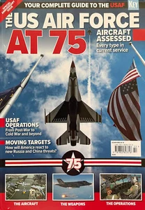 USAF AT 75 2023 FIGHTERS BOMBERS ATTACK TRANSPORT TANKERS HELOS TRAINERS UAV - Picture 1 of 5