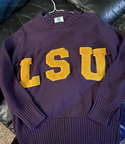 Vintage Inspired LSU Tigers Crewneck By Alma Mater Cover