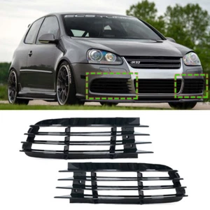 1 Pair For VW Golf 5 MK5 R32 2005 2006 2007-2009 Frame Front Fog Light Grille - Picture 1 of 7